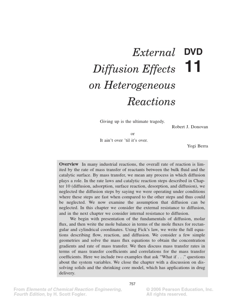 Ecre Cd Ch11 Pdf Diffusion Reaction Rate