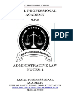 Adminsitrative Law: Introducation, Nature & Scope 