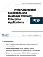 Achieving Operational Excellence and Customer Intimacy: Enterprise Applications