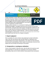 5 Successful Methods of Project Estimation