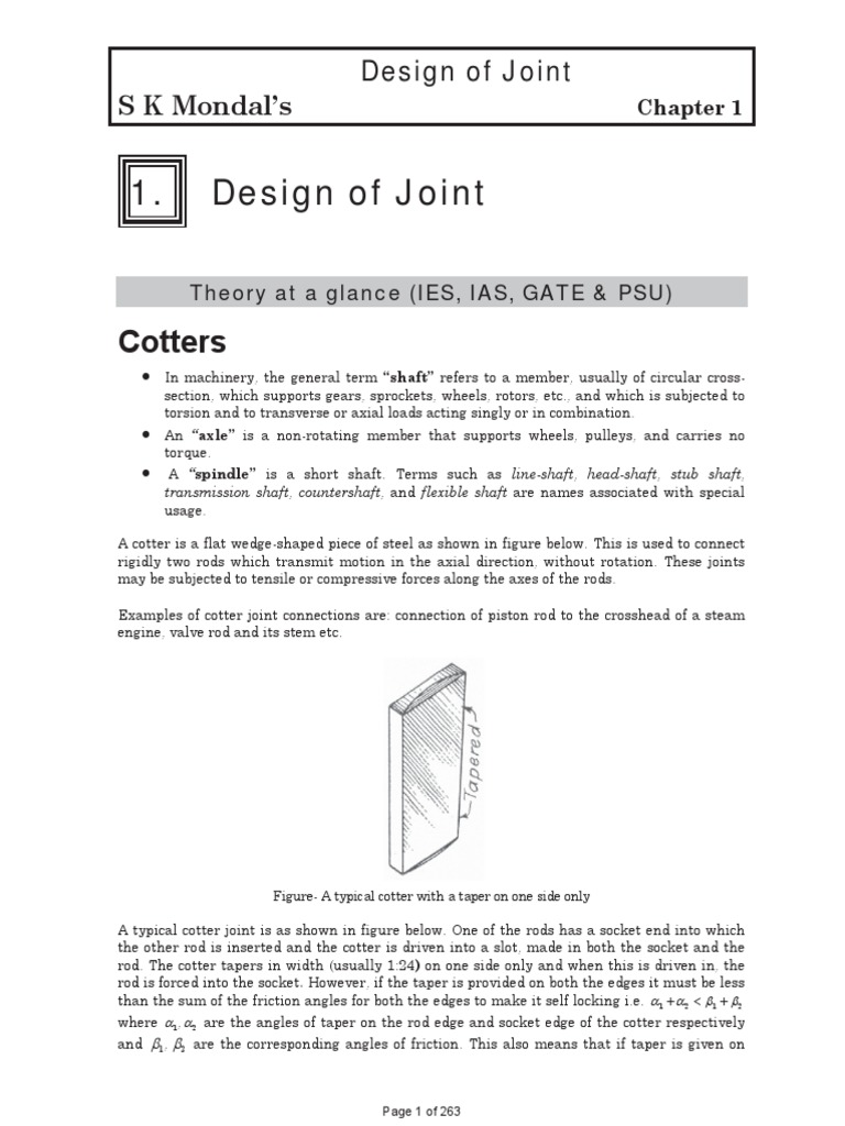 Design of Joints | PDF | Applied And Interdisciplinary Physics | Mechanics