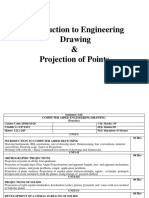 Introduction To Engineering Drawing & Projection of Points