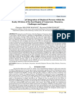 The Protection and Integration of Displaced Persons Within The Kadey Division of The East Region of Cameroon: Measures, Challenges and Impact