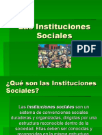 Las Instituciones Sociales