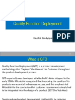 Quality Function Deployment: Kaushik Bandyopadhyay