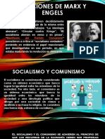 Posiciones de Marx y Engels