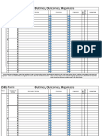 Bios Form Outlines, Outcomes, Organizers