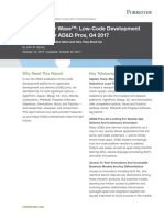 The Forrester Wave™: Low-Code Development Platforms For AD&D Pros, Q4 2017