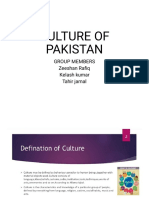 Culture of Pakistan: Group Members Zeeshan Rafiq Kelash Kumar Tahir Jamal