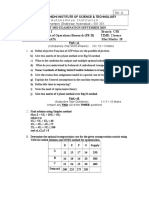 Class: B.Tech Iv/ I Branch: CSE SUBJECT: Principles of Operations Research (PE-II) TIME: 2 Hours Date: 16 .10 .2019 (AN) Max Marks: 18