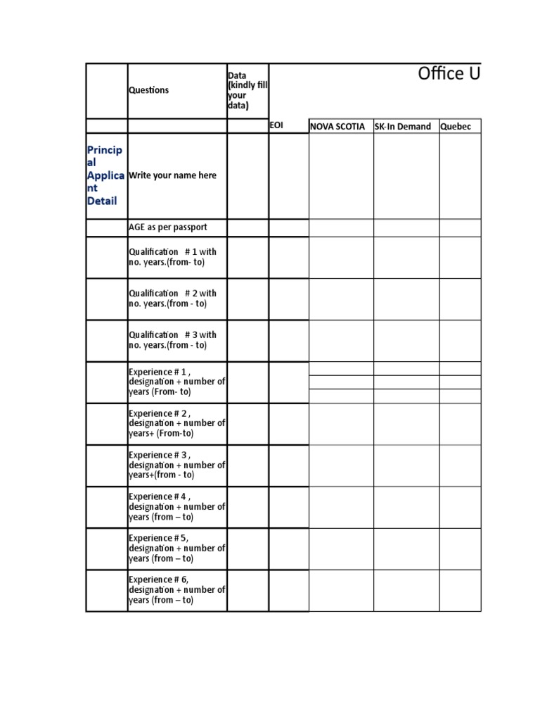 Point Table For Canada | PDF