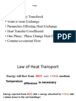 Scope of Heat Exchange