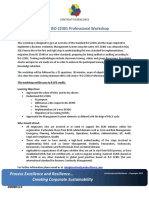1 Day ISO 22301 Professional Workshop