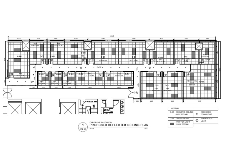 Proposed Reflected Ceiling Plan Architectural Elements