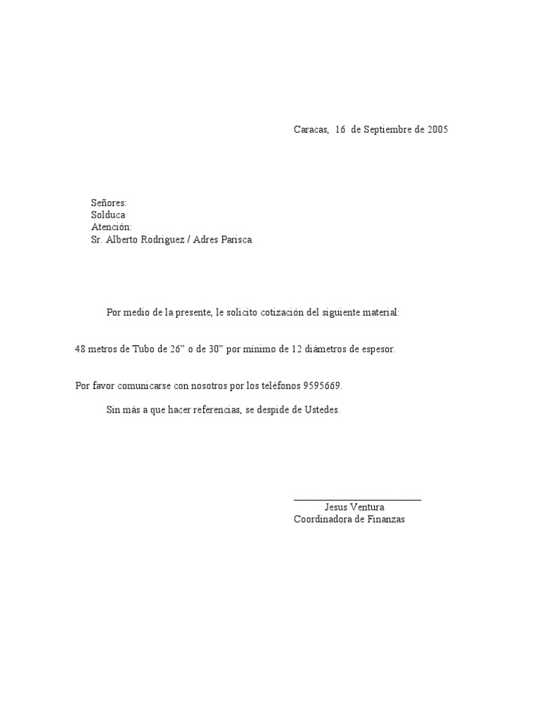 Carta Solicitud Retenciones Venezuela Bancario