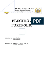 Electro 3 Portfolio: Dr. Carlos S. Lanting College