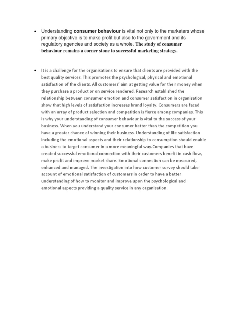 Understanding Consumer Behavior for Success | PDF