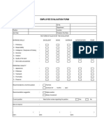Probation Evaluation Form