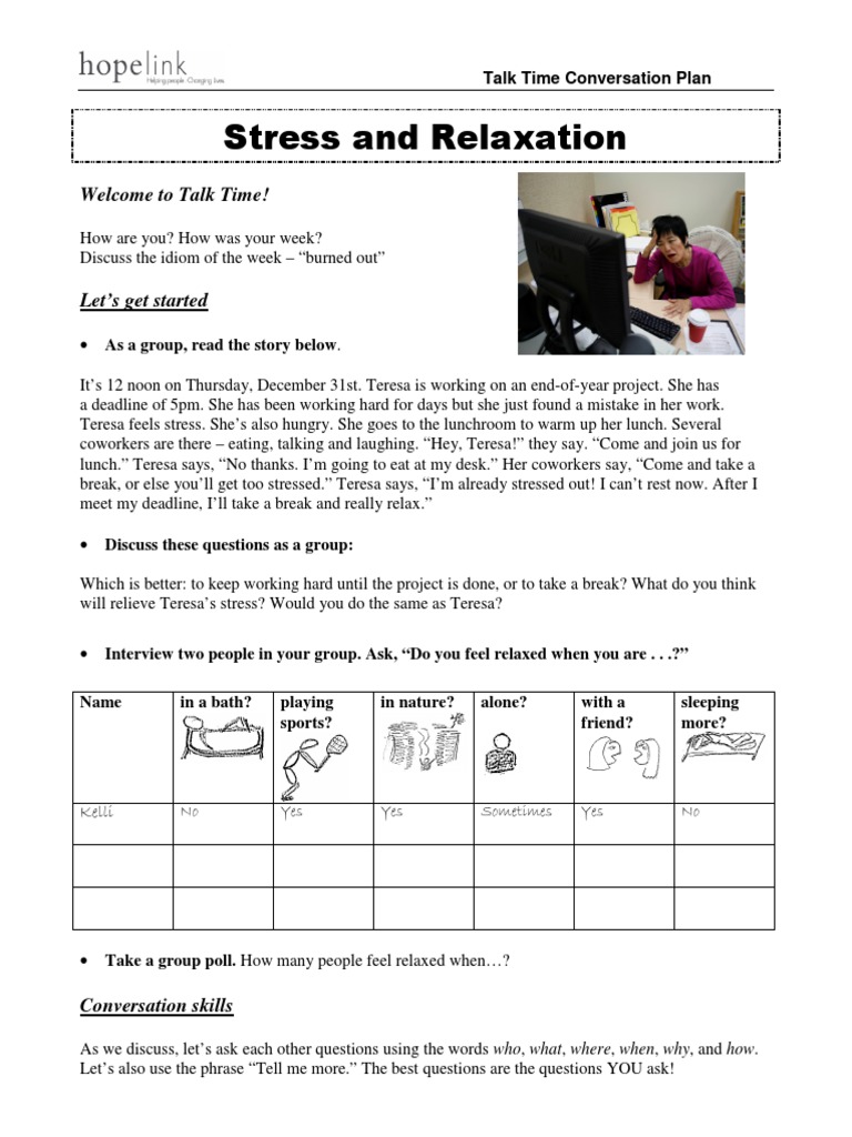 TT Topics Spring11 Stress and Relaxation | PDF | Laughter