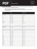 R134a AC Refrigerant Capacity Chart | PDF | Automotive Industry | Transport