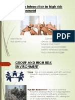 Group Interaction in High-Risk Environments