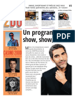 Le programme du Casino 2000