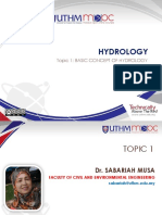 Chapter 1 Basic Concept of Hydrology