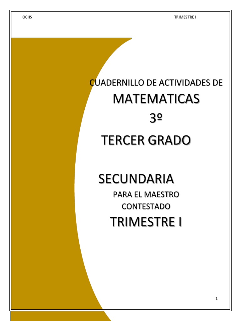 3o Maestro Cuadernillo De Actividades De Matematicas 2 2 Circulo Tangente