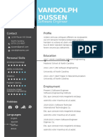 Free Resume For Experienced Software Engineer Template