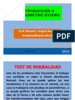 Introducción A Econometric Eviews: Prof. Manuel J. Angulo Burgos Mangulob@upao - Edu.pe