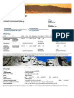 Electronic Ticket Receipt: Itinerary