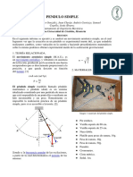 Informe 2 Pendulo Simple