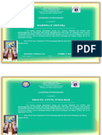 Marissa P. Espora: Certificate of Participation