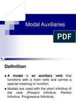 Modal Auxiliaries Ppt