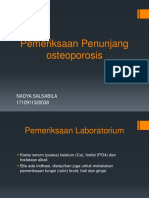 Pemeriksaan Penunjang Osteoporosis: Nadya Salsabila 1710911320038