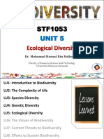 (Slides) STF1053 Biodiversity - LU 5 - Ecological Diversity