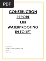 Terrace Waterproofing Method Statement | PDF | Polyurethane | Concrete