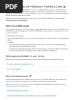 Control Your App Permissions on Android 6.0 and Up - Google Play Help