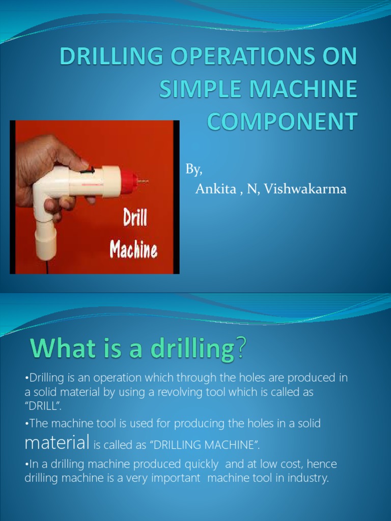Pillar Drilling Machine Overview | PDF | Drill | Drilling