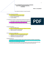 Cfas Cash Flow Theories and Problems