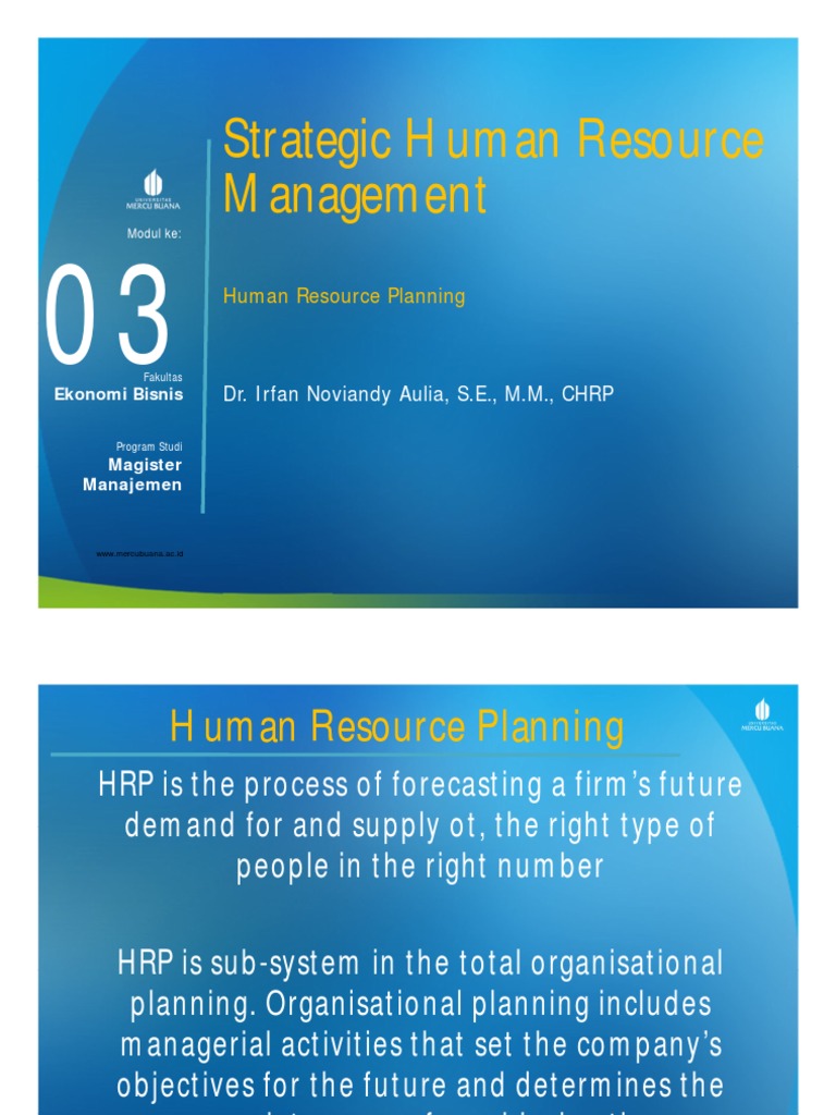 Strategic Human Resource Management (TM3) | PDF | Human Resources ...