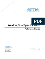 Avalon Bus Specification: Reference Manual