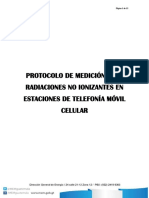 Protocolo de Medición para Radiaciones No Ionizantes en Estaciones de Telefonía Móvil Celular