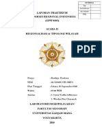 Laporan Praktikum Geografi Regional Indonesia - Acara II