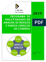 Resumen Haccp Basado en Analsis de Riesgos y Puntos Criticos de Control