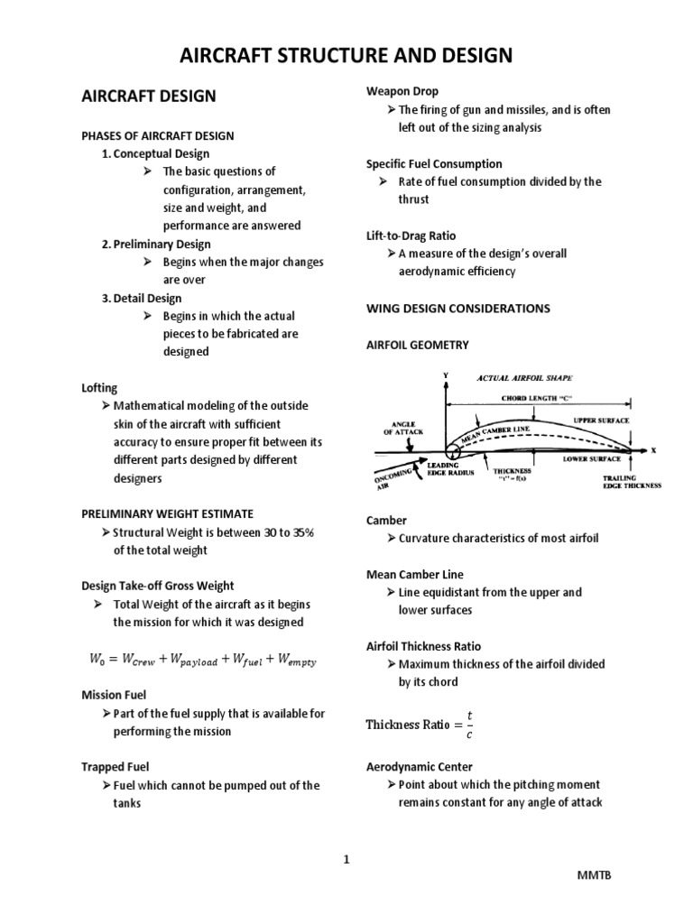 Aircraft Structure and Design Overview | PDF | Flap (Aeronautics) | Airfoil
