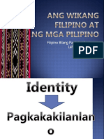 Aralin 3 Ang WIkang FIlipino at Ang Mga Pilipino1