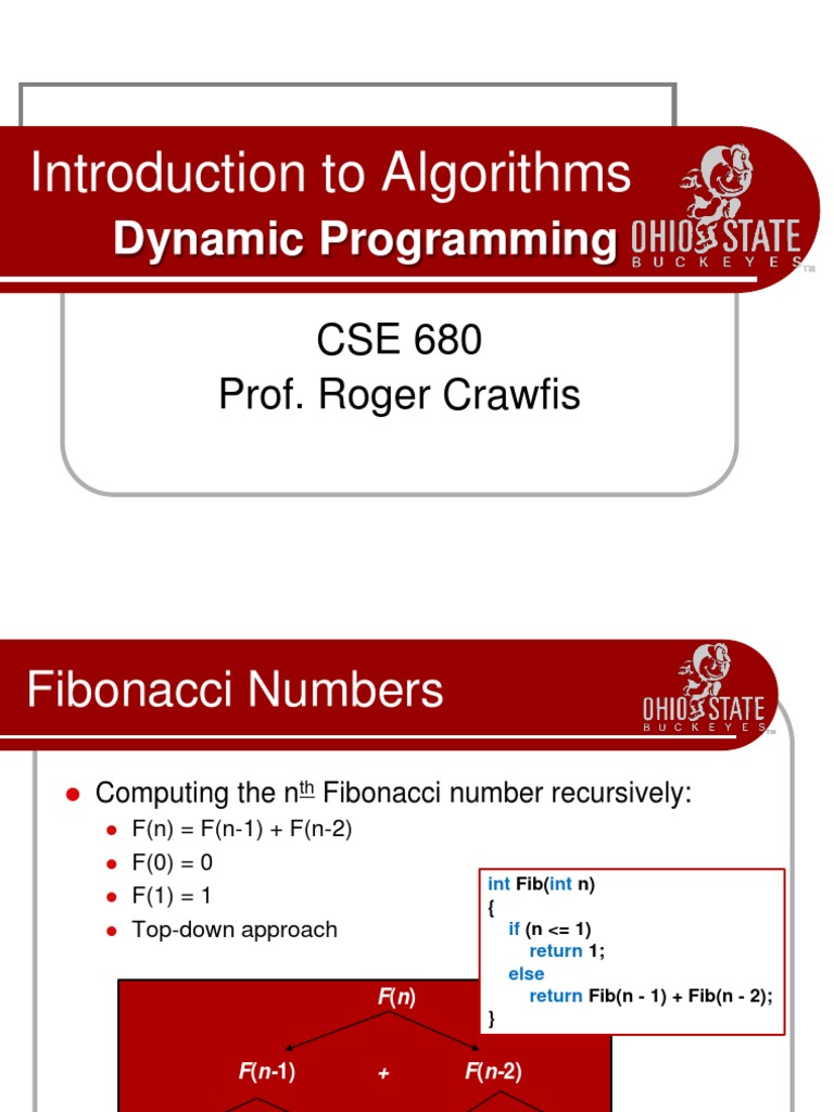 Introduction To Algorithms: Dynamic Programming | PDF | Dynamic ...