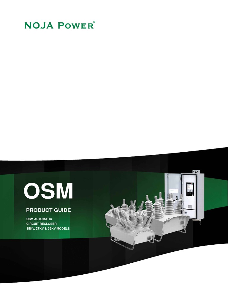 Recloser NOJA Power OSM15 27 38 Product Guide en PDF | PDF | Wi Fi | Ios