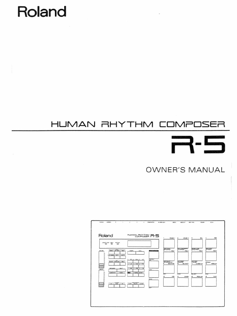 Roland R 5 Owners Manual PDF | PDF